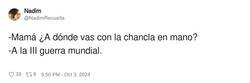 Enlace a Tal como maneja la chancla, voy de su bando, por @NadimRevuelta