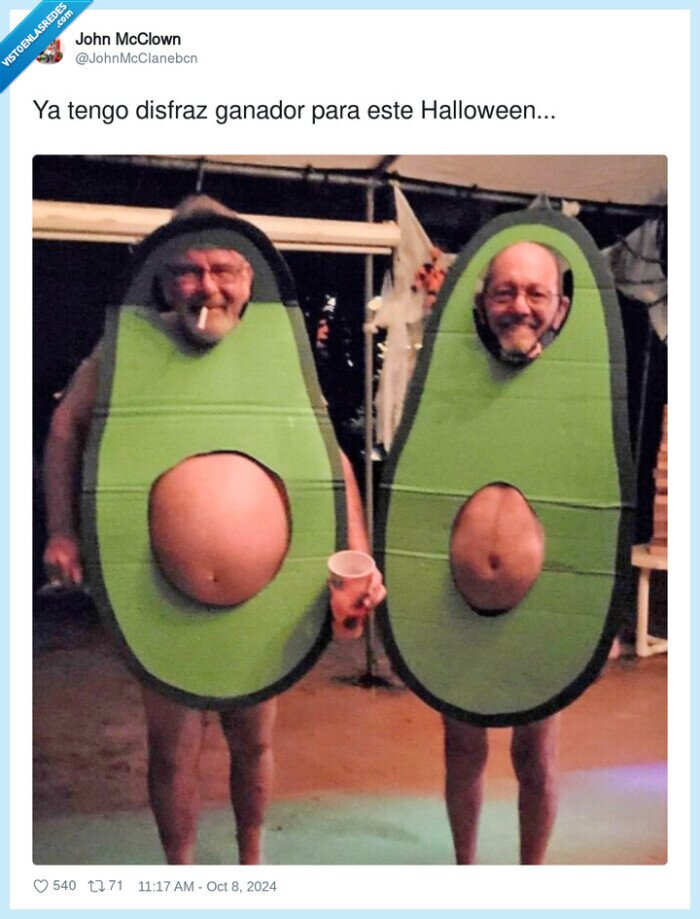 halloween,disfraz,ganador,aguacate,barriga