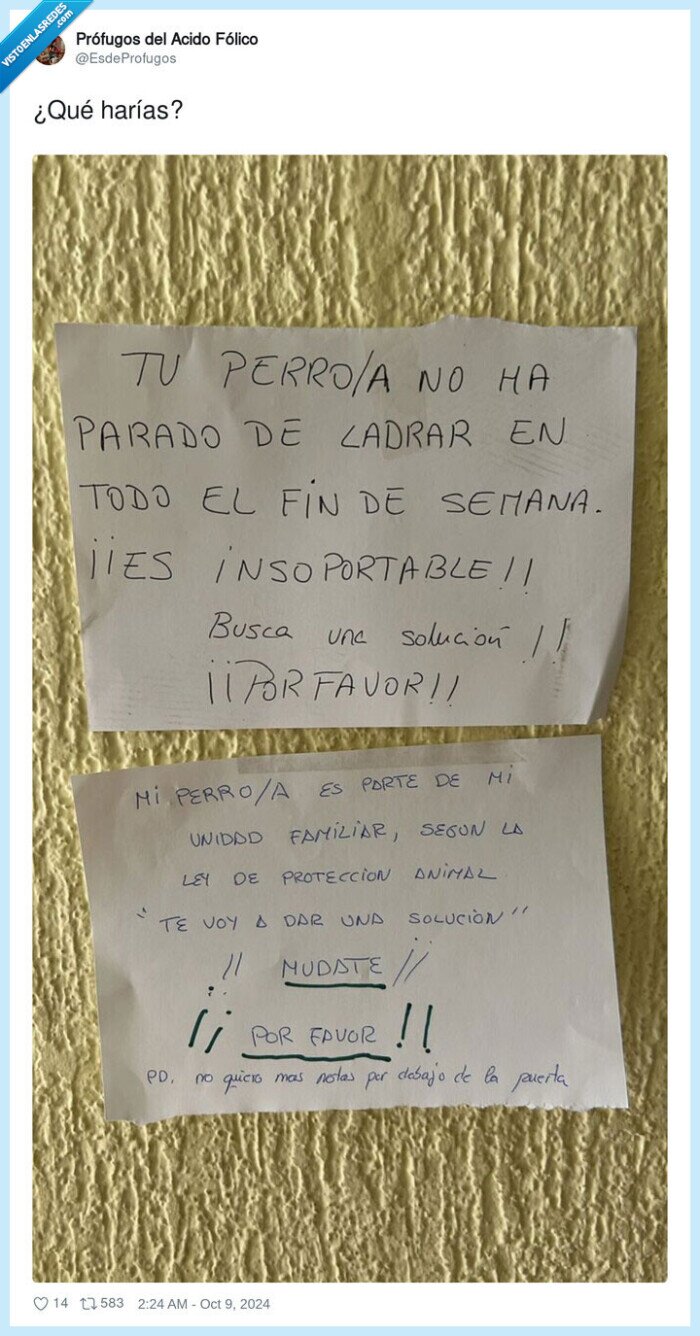 cartel,vecino,perros,ladrar