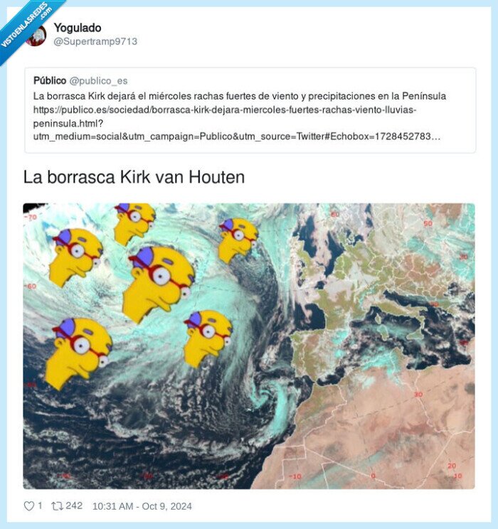 borrasca,kirk,simpson,españa