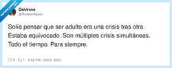 Enlace a Las crisis no te las quita nadie, por @RotteenApple
