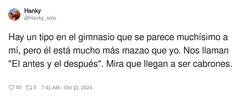 Enlace a El antes y el después, por @Hanky_solo
