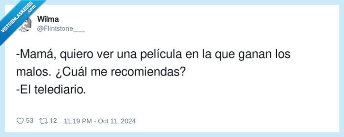 recomendar,telediario,película,malos,ganar