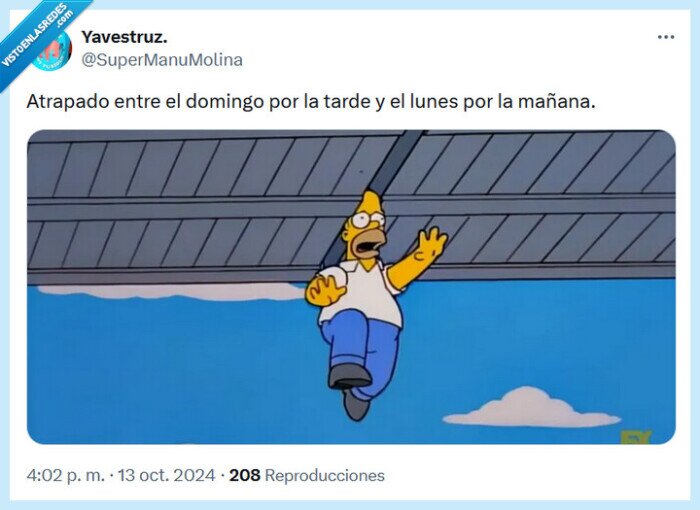 atrapado,domingo,lunes,los simpson