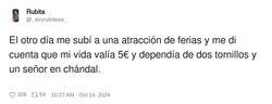 Enlace a Ni p*ta gracia me hacen a mí las atracciones de ferias, por @_soyrubitaaa_
