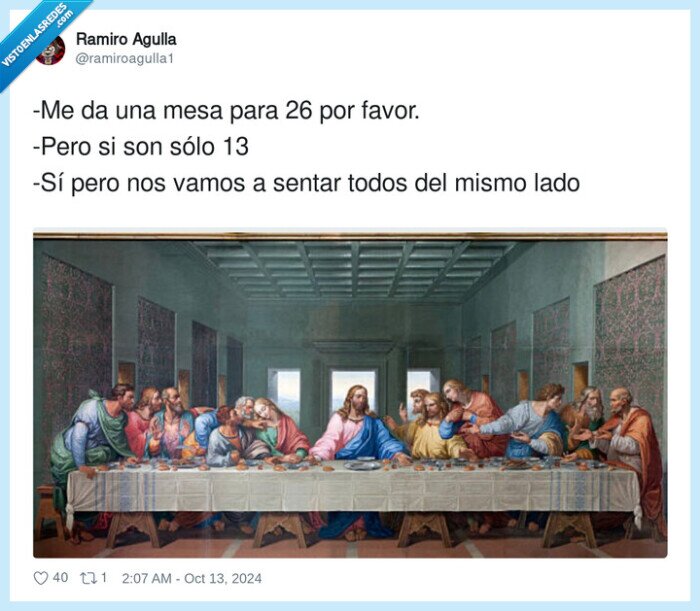 sentarse,ultima cena,gente