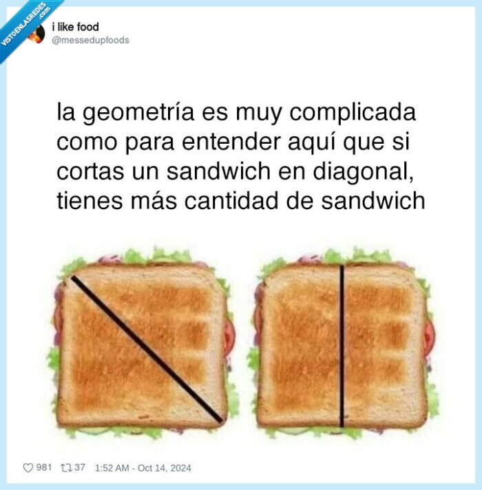 sandwich,partir,diagonal,partes