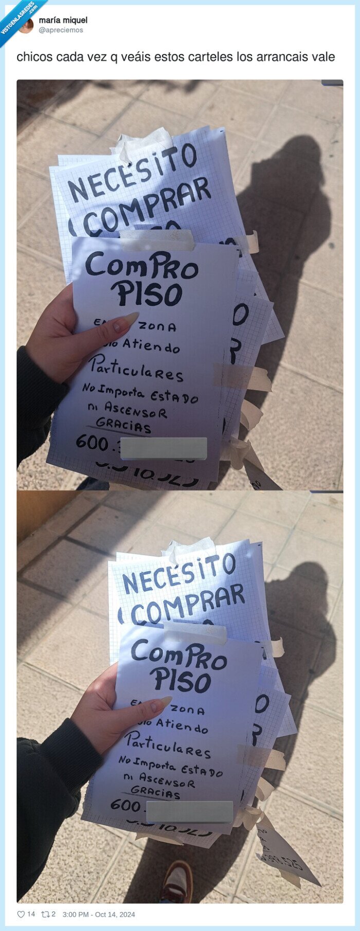 arrancar,carteles,calle,compro piso,especulación