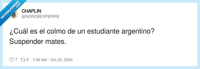 estudiante,argentino,suspender,mates