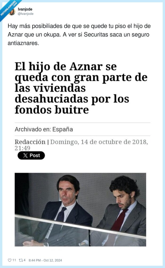 posibiliades,antiaznares,securitas,seguro,okupas,aznar