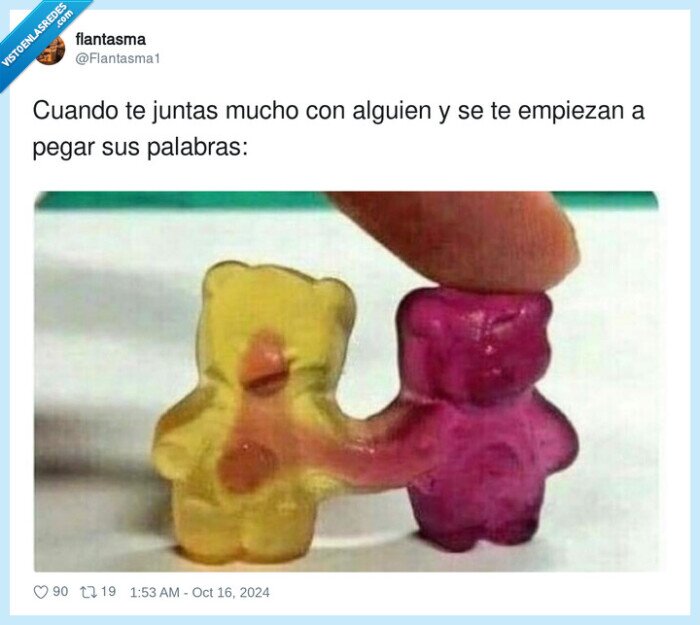palabras,pegarse,ositos,gominolas