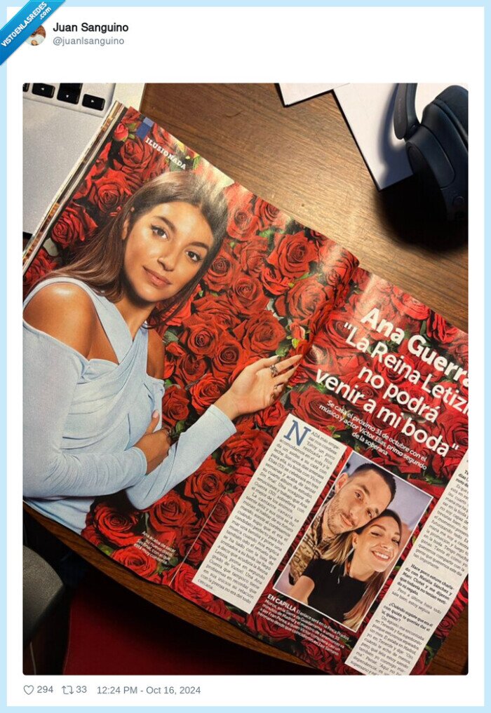 ana guerra,wtf,reina letizia,boda,ir