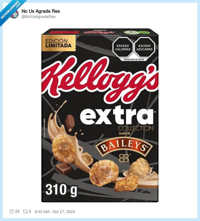 kelloggs’s,baileys,sabor,cereales