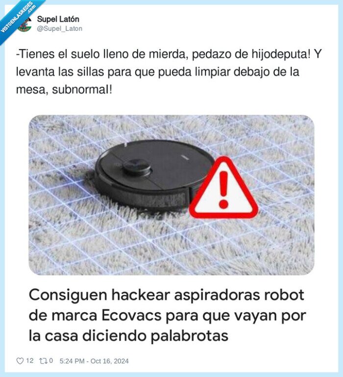 subnormai,mierda,levantar,limpiar,roomba,insultos