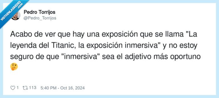 exposición,inmersiva,titanic,oportuno,leyenda