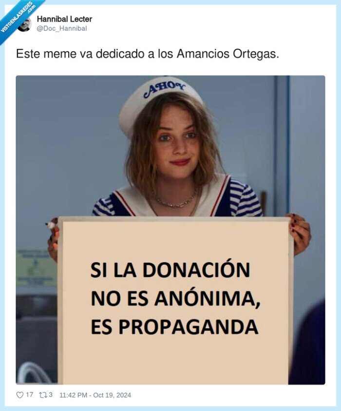 amancio ortega,donacion,propaganda