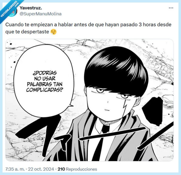 hablar,despertar,mashle