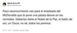Enlace a Una ovación para ellos, por @menchubasquero