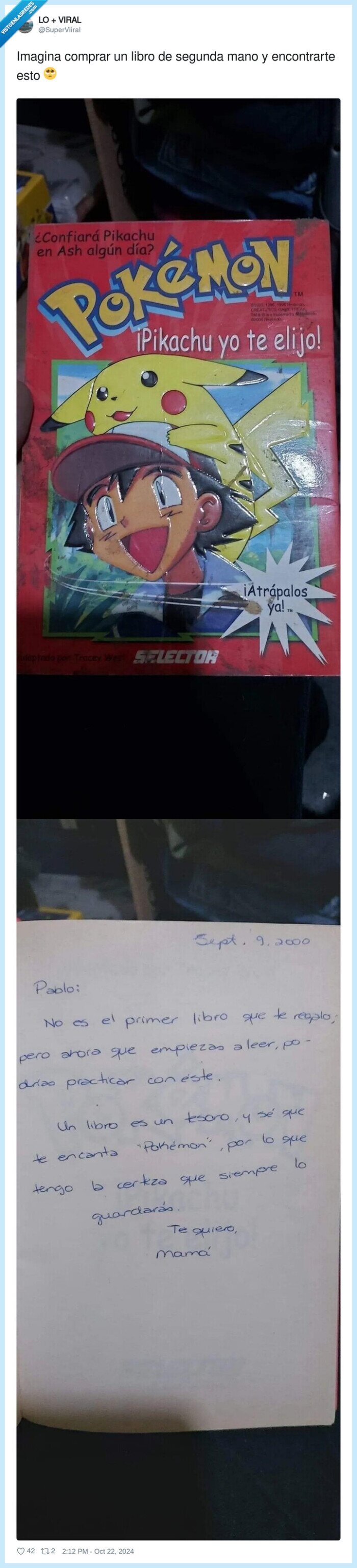 comprar,segunda mano,libro,pokemon,madre,leer
