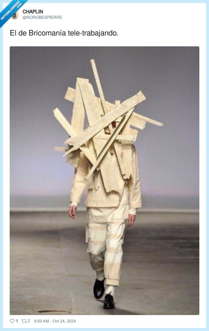 teletrabajando,bricomanía,desfile,tablas,madera