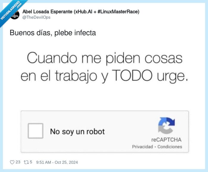 robot,no soy,trabajo,urgente