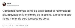 Enlace a Es verdad, nadie come hummus como plato, por @favadakedavra