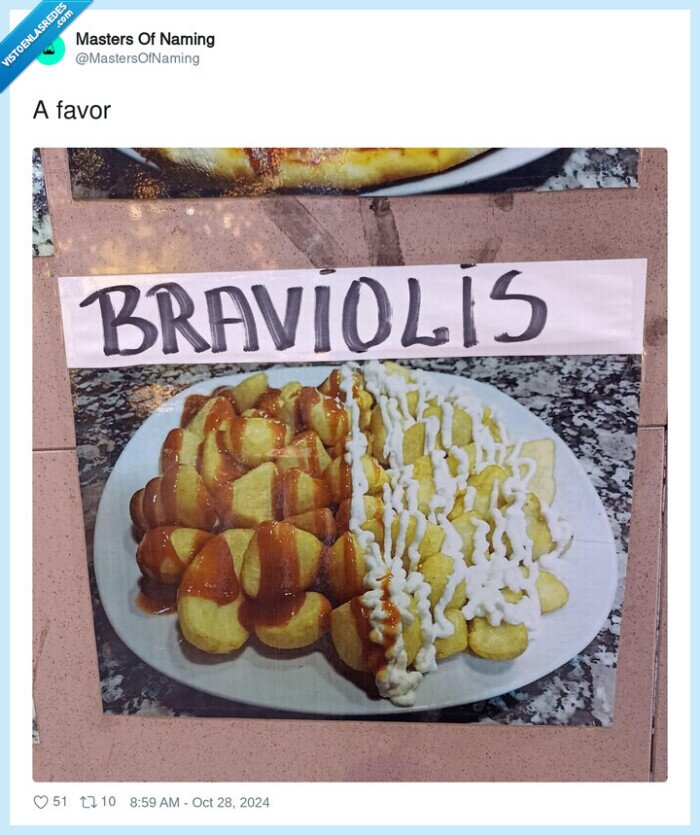 bravas,braviolis,patatas