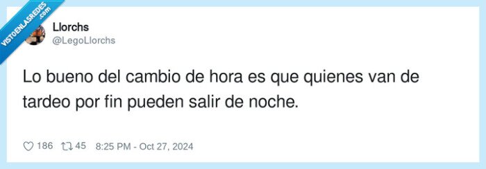 noche,cambio de hora,tardeo,salir