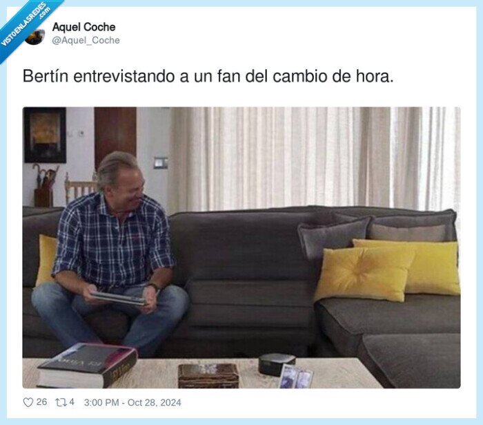 entrevista,bertín osborne,cambio de hora,fan