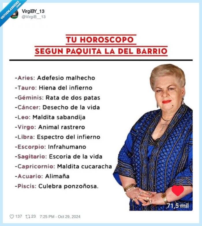 horoscopo,insultos,paquita