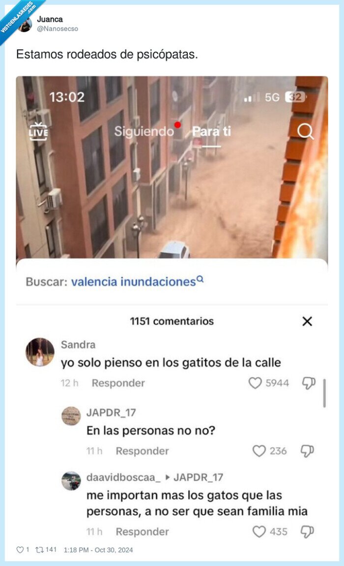 psicópatas,rodeados,gatos,dep,valencia,dana