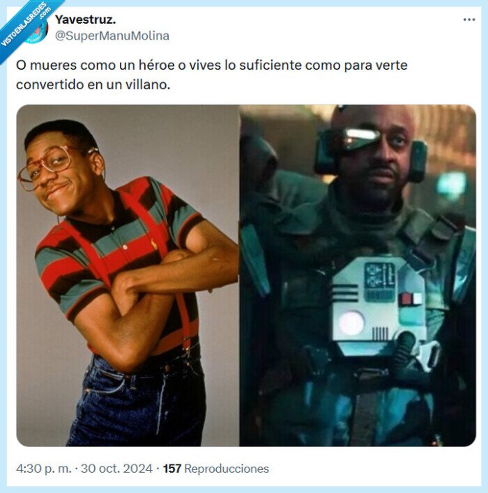 steve urkel,villano,héroe,star wars