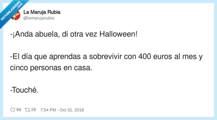 sobrevivir,halloween,abuela