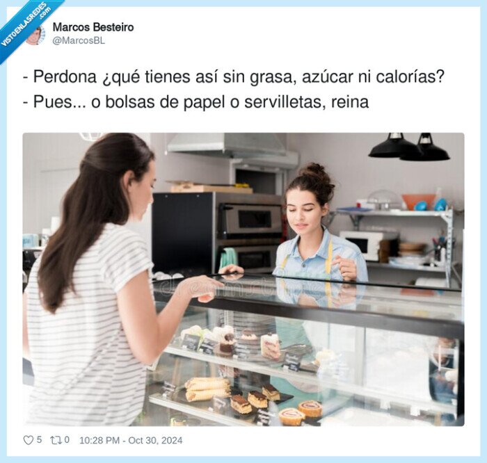 servilletas,calorías,azúcar,grasa