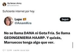 Enlace a Lupe es medio retrasada y es negacionista de la dana, por @TirodeGraciah