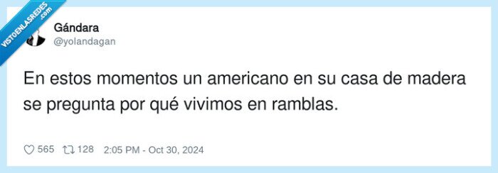 americano,vivimos,ramblas,casa de madera