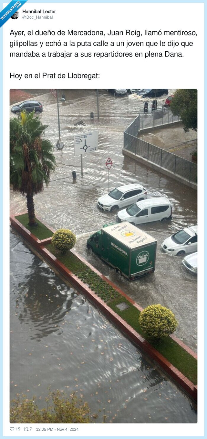 repartidores,mercadona,mentiroso,trabajar,dana,inundaciones