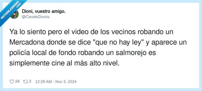 robar,salmorejo,mercadona,policía,dana,vecinos