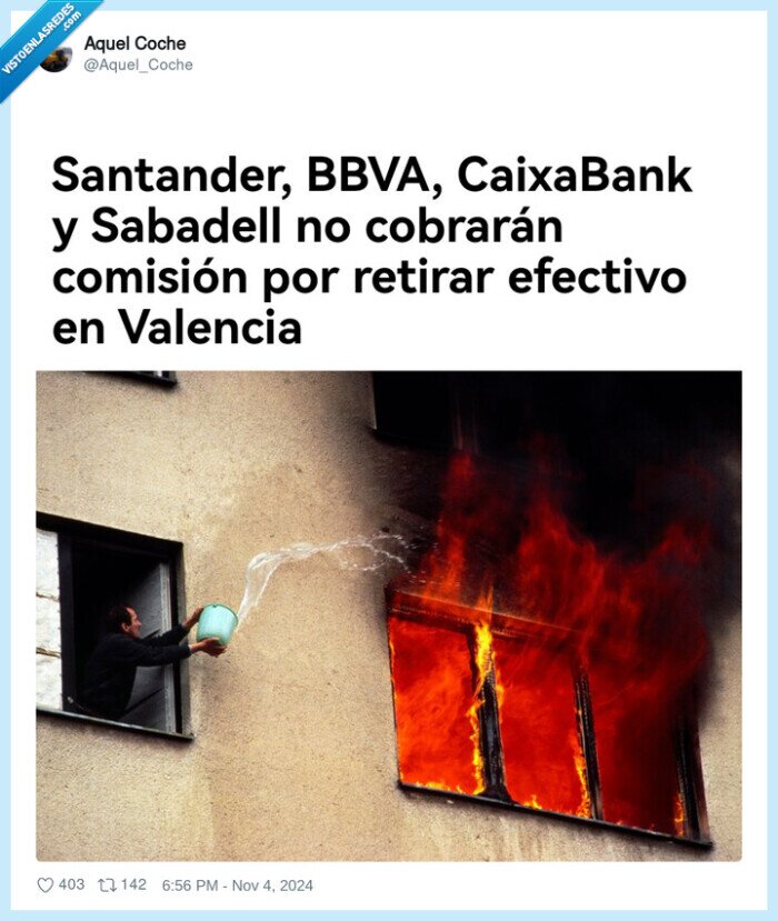 fuego,apagar,dana,valencia,bancos,dinero