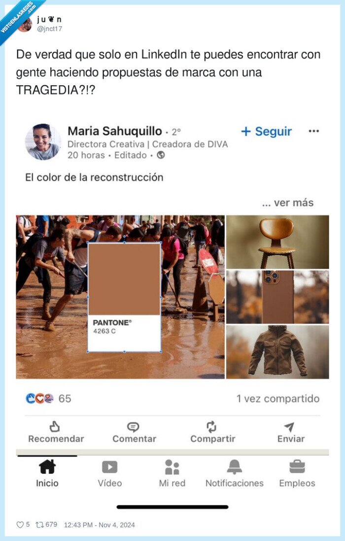 propuestas,linkedin,tragedia,dana,valencia,pantone,color