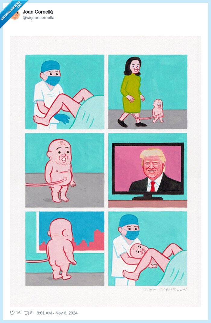 donald trump,bebe,elecciones,barriga,eeuu