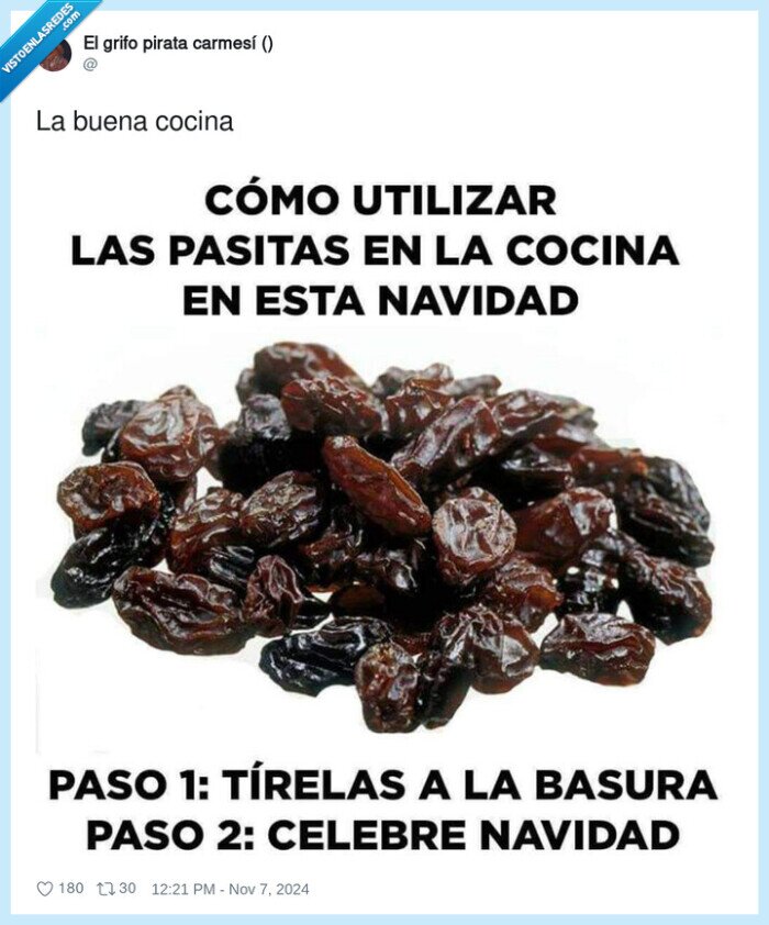 cocina,navidad,pasas
