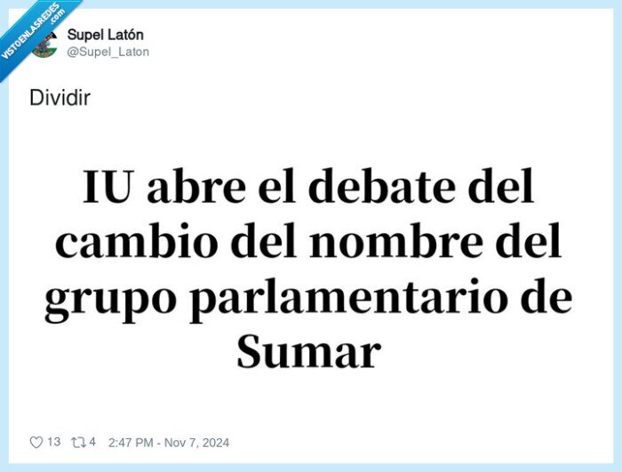 sumar,cambio,nombre