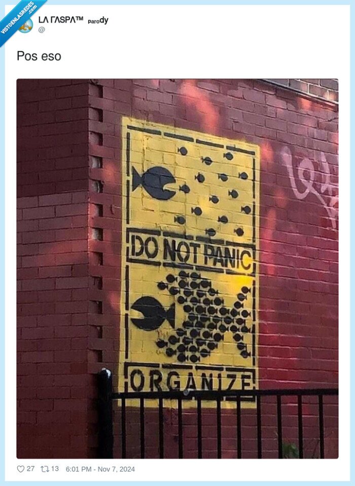 grupo,peces,organizarse,cartel