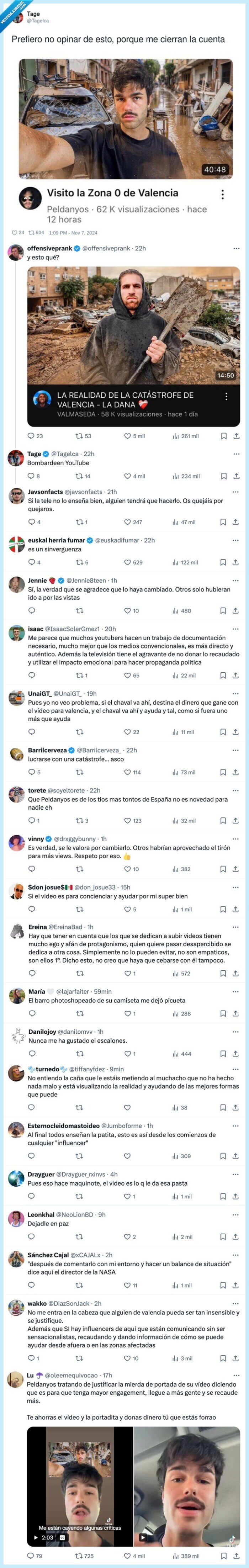 postureo,influencers,dana,valencia