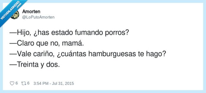 hamburguesas,fumando,treinta y dos,estado