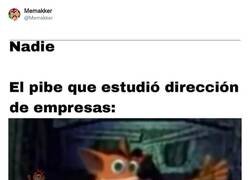 Enlace a Para lo único que sirve dirección de empresas, por @Memakker