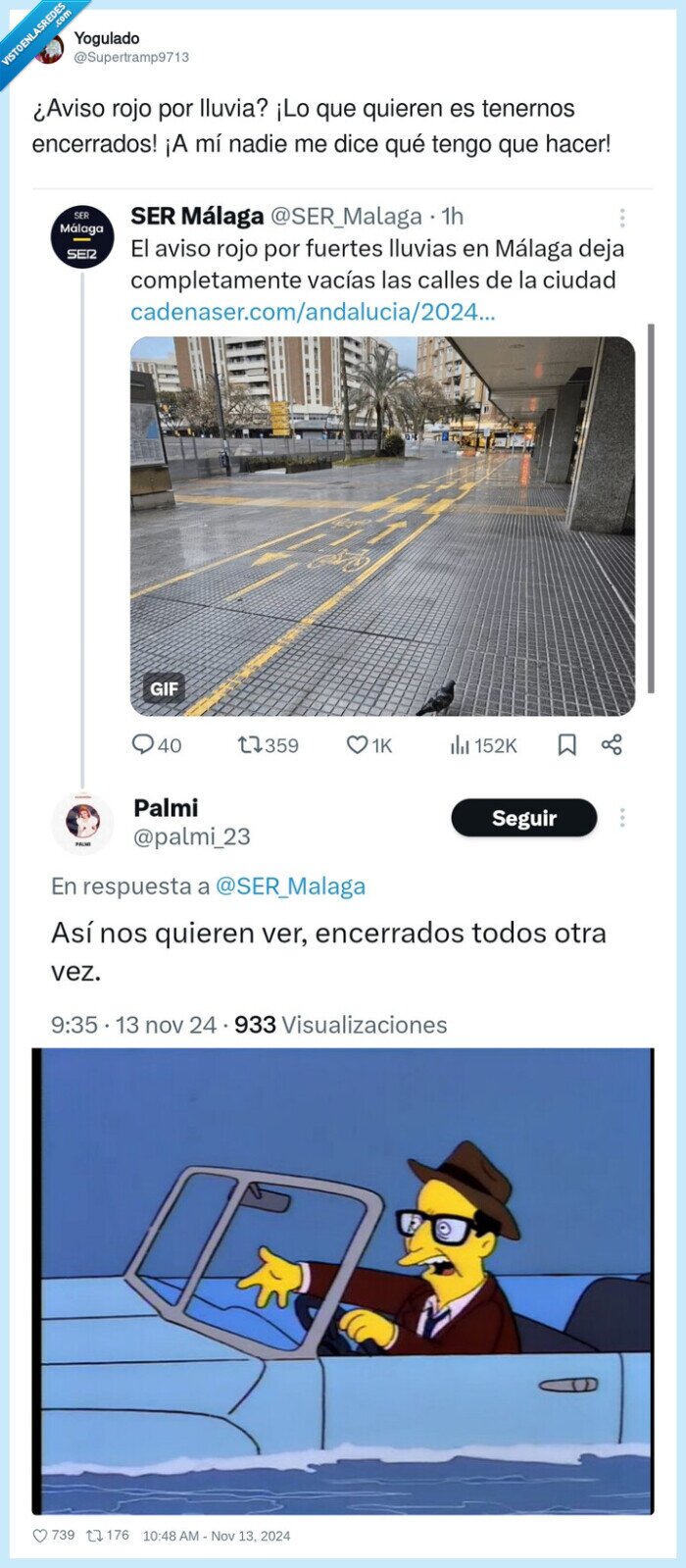 encerrados,malaga,lluvia,aviso