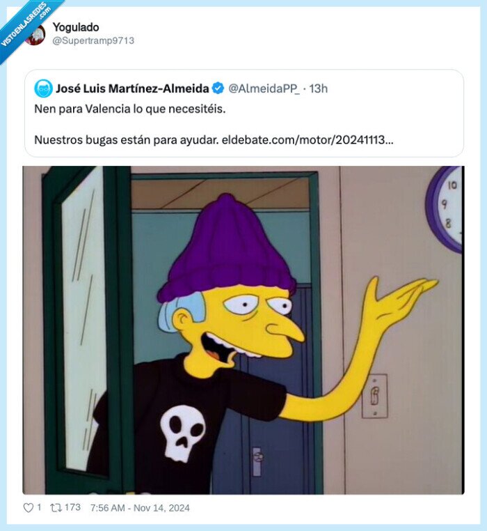 sr burns,meme,moderno,valencia,dana,almeida