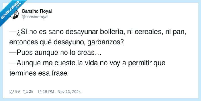 bollería,cereales,desayuno,garbanzos,desayunar